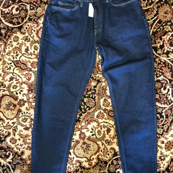 NWT Banana Republic Tapered WATERSHED Mill-valley denim stretch jeans, 36×30 - Picture 5 of 13